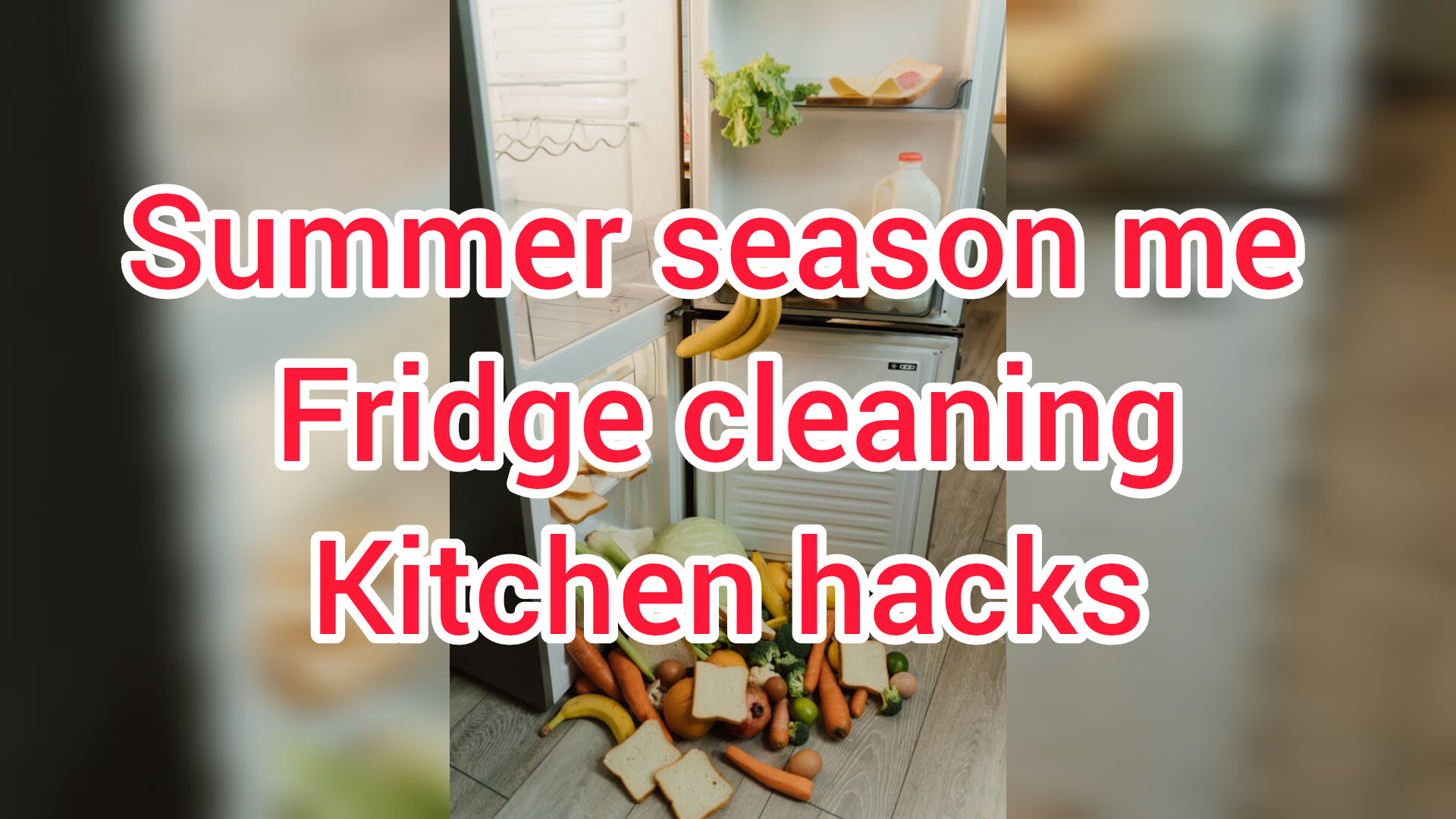 Summer fridge cleaning