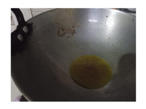 Kadai ke grm hone tk sarso ka tel